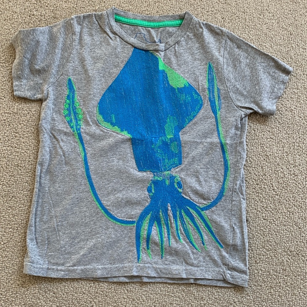 Mini Boden grey t-shirt age 7/8 years